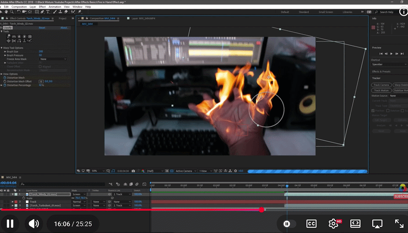 Visual effects in After Effects