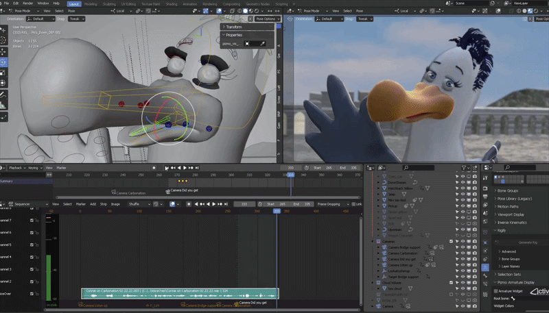 3D animation in Blender
