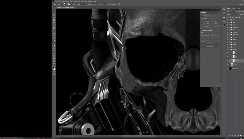 Photo kitbashing in Photoshop